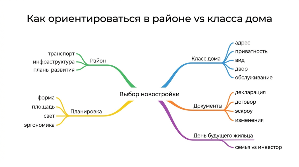 Как ориентироваться в районе vs класса дома
